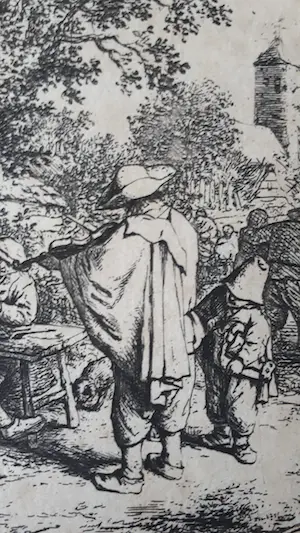 Adriaen van Ostade - De vioolspeler en de draailierspeler kopen? Bied vanaf 500!