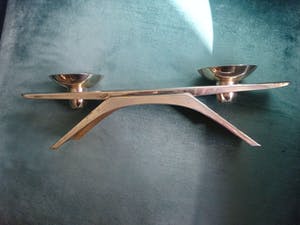 WMF - Kurt Radke: Verzilverde kandelaar met twee losse houders kopen? Bied vanaf 45!