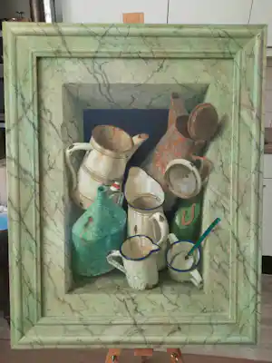 Kenne Gregoire - Keukenspul in nis. verkocht voor € 1400!