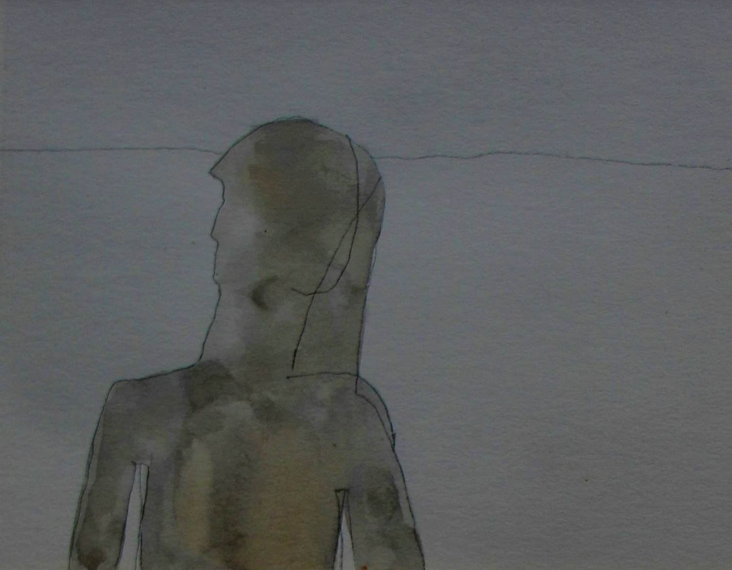 Klaas Gubbels - Aquarel: figuur- 1981 kopen? Bied vanaf 295!