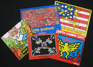 Keith Haring - Gesigneerd kleurboek + een set kalenders en printbooks - Ingelijst kopen? Bied vanaf 1!