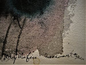 Tony Mafia - Zeldzaam kunstwerk van Amerikaanse Cherokee kunstenaar "Tearful Eye of God" gesg kopen? Bied vanaf 10!