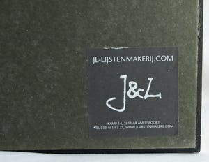 Hasan Djaafar - Ingelijst, olieverf op doek op board (marouflé), “Rode boom” – Groot - 93 x 73 kopen? Bied vanaf 300!