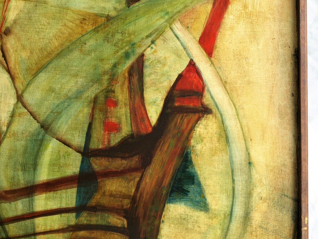 Niet of onleesbaar gesigneerd - Olieverf op board – Bloemstilleven – 80 x 81 cm  kopen? Bied vanaf 1!