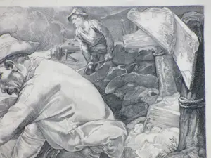 Johannes Josephus Aarts - Arbeider - Kopergravure kopen? Bied vanaf 80!