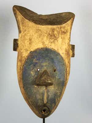 Fang - 190524 - Old Tribal used African Mask from the Fang - Gabon. verkocht voor € 45!