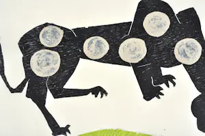 Carel Visser - Houtsnede op Japans papier - Gesigneerd - 66x78,5 cm - 1997 kopen? Bied vanaf 450!