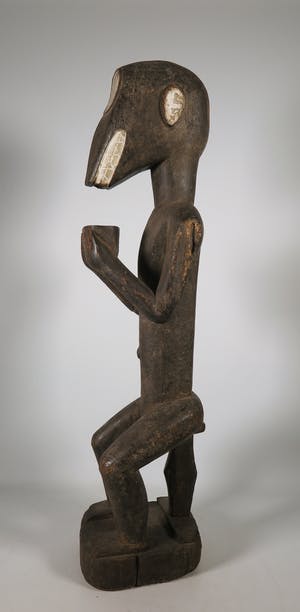 Baule - Hout, Zittend aapfiguur kopen? Bied vanaf 1!