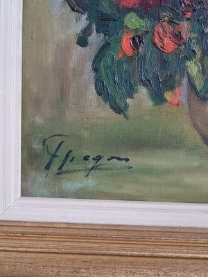 Niet of onleesbaar gesigneerd - Stilleven bloemen gesigneerd kopen? Bied vanaf 1!
