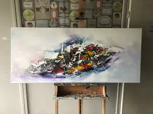 Gena - Abstract “ Colored fields “ kopen? Bied vanaf 250!