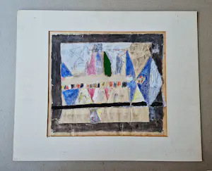 AcheterHenk Huig - 1963 - expressionist. gemengde techniek - abstract / zonder titel - gesigneerd? Enchérissez de 41!