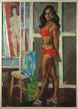 Hugo Brouwer - Olieverf op doek, Balletmeisje - Ingelijst (Groot) kopen? Bied vanaf 1!