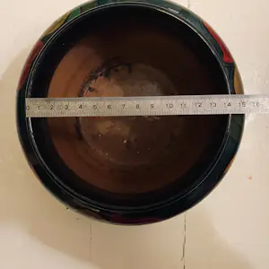 Plateelbakkerij Zuid-Holland - handbeschilderde vaas – decor 123 – kopen? Bied vanaf 45!