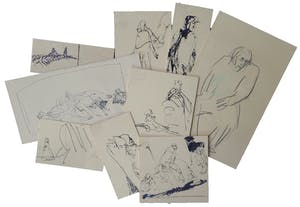 Luis Filcer - Lot van negen tekeningen kopen? Bied vanaf 1!