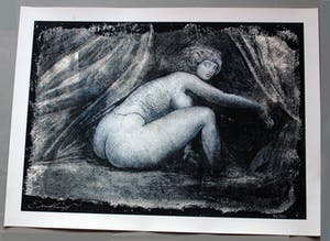 Ernst Fuchs - " Vorhang auf " - Giclée op linnen 2012 - handgesigneerd - 0plage 300 kopen? Bied vanaf 95!