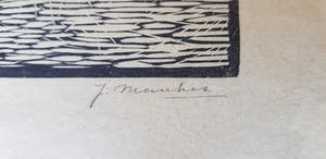 Jan Mankes - hout/linosnede, schreeuwde kraai, handgesigneerd kopen? Bied vanaf 450!