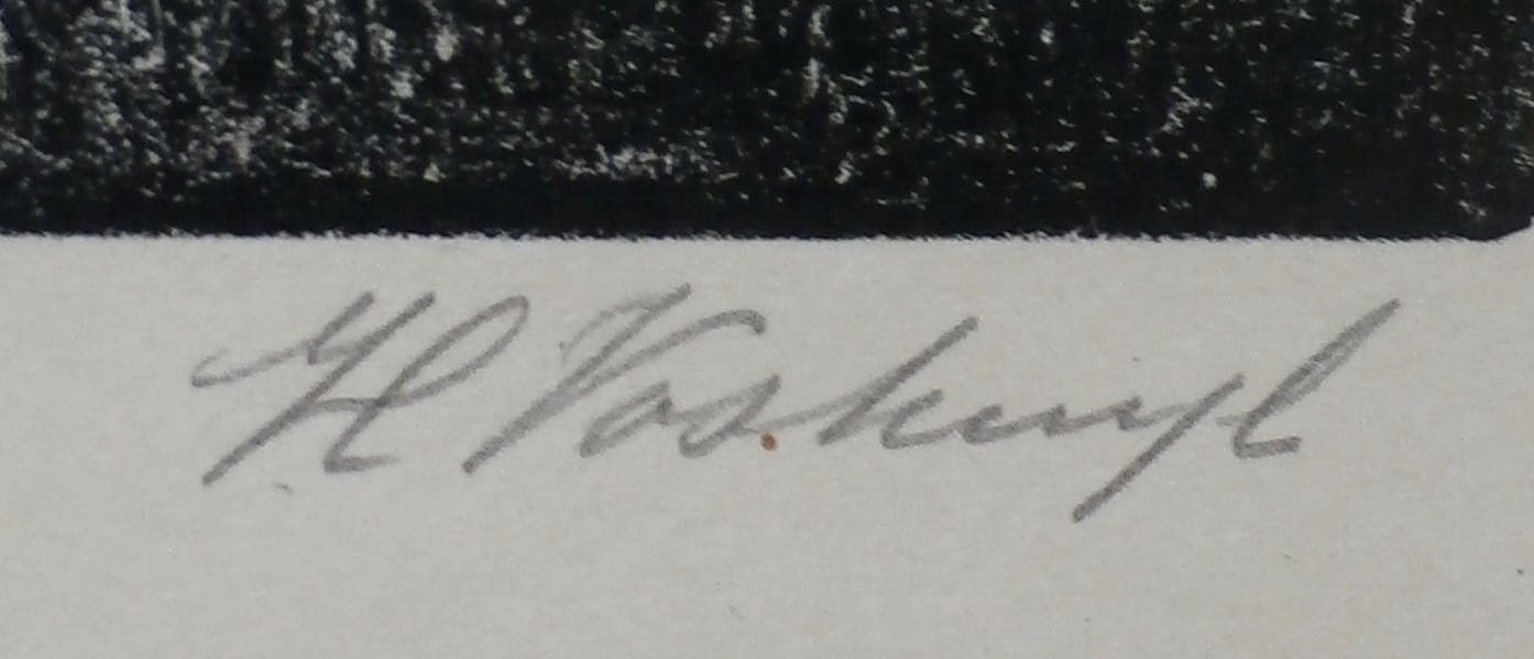 Henk Voskuyl - Litho: Oude Berk kopen? Bied vanaf 20!