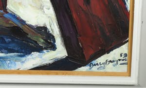 Berry Brugman - Olieverf op doek, Kruisiging - Ingelijst kopen? Bied vanaf 100!