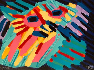 Karel Appel - Big Head Coming down kopen? Bied vanaf 500!