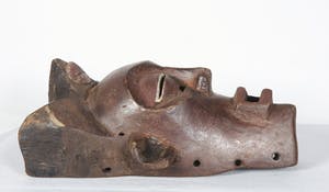 Chokwe - Houten initiatiemasker met schelp en scarificaties kopen? Bied vanaf 1!