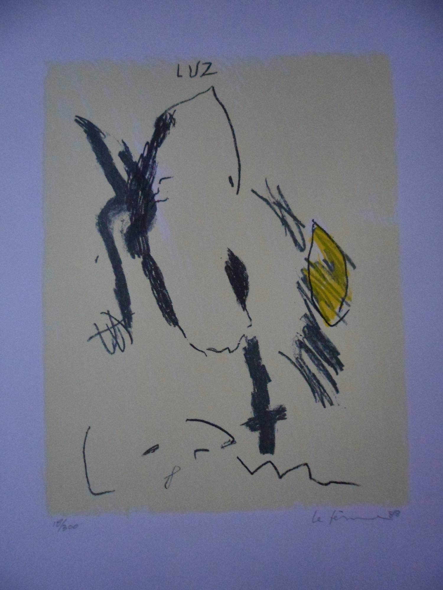 Charlotte le Fevre - litho, zonder titel, hand gesigneerd, 1988 kopen? Bied vanaf 20!