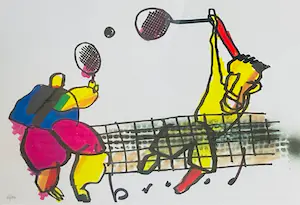 Herman Brood - Tennis (met lijst!) kaufen? Bieten Sie von 325!