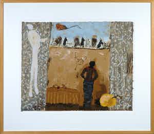 Liesbeth Rahder - Zeefdruk, In the Mood for I - Ingelijst verkocht voor € 1!