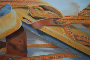 Ruud Dekker - Friese doorlopers- hyperrealisme - handgemaakte lijst - kopen? Bied vanaf 1!