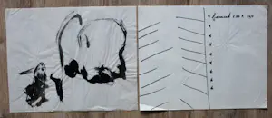 Theo Niermeijer - 3x viltstift op papier en 1x aquarel op papier - 1996 kopen? Bied vanaf 1!