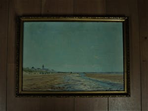 Henri Savrij - Haarlems impressionist - olieverf - "aan het strand bij Katwijk" gesigneerd kopen? Bied vanaf 10!