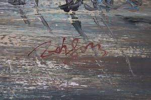 Niet of onleesbaar gesigneerd - stadsgezicht kopen? Bied vanaf 1!