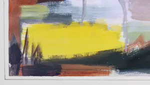 Klaas Boonstra - Gemengde techniek op papier, Abstracte compositie kopen? Bied vanaf 70!