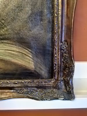 Niet of onleesbaar gesigneerd - Hollandse School 19e eeuw - Oude monnik met bijbel kopen? Bied vanaf 1!