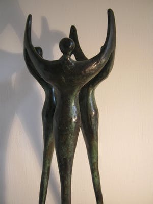 Corry Ammerlaan - Samenwerking op Niveau - grootste versie in brons - 45 cm kopen? Bied vanaf 400!