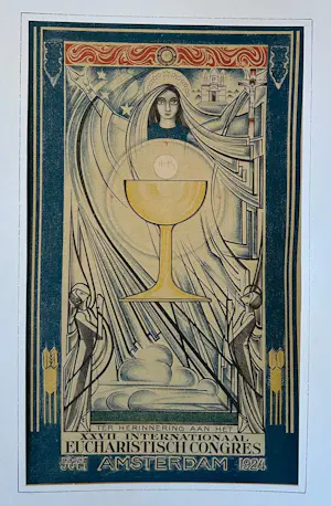 Jan Toorop - ter herinnering aan het XXVVII Internationaal Eucharistisch Conngres kopen? Bied vanaf 75!