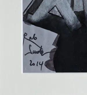 Rob Scholte - "Gemengde techniek: 'Fantasie 9 (vrouw met hand) boven haar ogen)' (2014)" kopen? Bied vanaf 420!