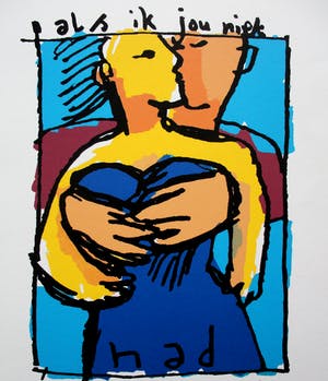 Herman Brood - zeefdruk: als ik jou niet had (leuk Valentijnscadeau!) kopen? Bied vanaf 399!