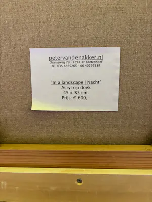 Peter van den Akker - In a landscape / Nacht kopen? Bied vanaf 40!