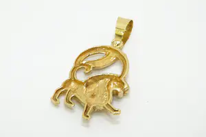 30 - Mooi gedetailleerde 14Krt gouden zodiac sterrenbeeld Leeuw hanger kopen? Bied vanaf 330!
