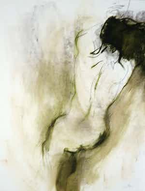 Franscz Witte - Gemengde techniek op papier, Figuur verkocht voor € 1!