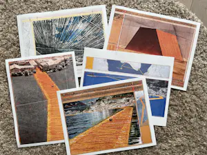 Christo - All our Art is about Freedom - Gesigneerd en Origineel stuk stof "The Gates" kopen? Bied vanaf 275!