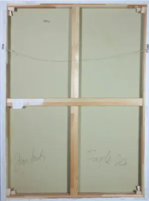 János Huszti - Olieverf op linnen, Fragile kopen? Bied vanaf 200!