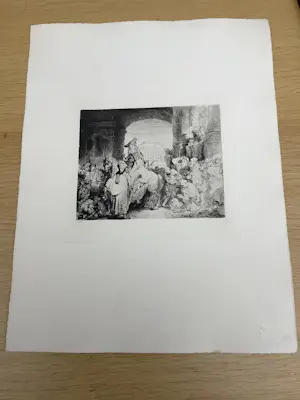 Rembrandt van Rijn - 9 etsen uit Rembrandt Bijbel kopen? Bied vanaf 100!