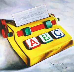 Rob Scholte - Zeefdruk, Zonder titel verkocht voor € 150!