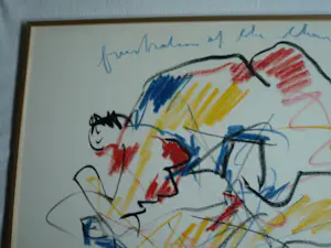 Anton Heyboer - Pastel , Frustration – Ingelijst kopen? Bied vanaf 1!