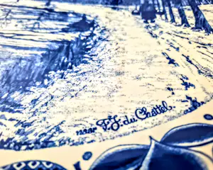 Chemkefa - Wandteller Keramik Delft Blauw Dekor Winterlandschaft nach F.J. du Chattel 70er kopen? Bied vanaf 70!