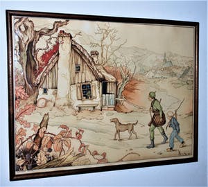 Niet of onleesbaar gesigneerd - aquarel door of naar Anton Pieck kopen? Bied vanaf 1!