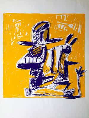 Anton Martineau - map met 4 zeefdrukken in oplage van 100 in opdracht gedrukt verkocht voor € 95!