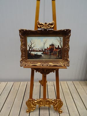 Jo Brocken - Visser aan het water. kopen? Bied vanaf 150!