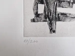 Odon Koch - Zwitsers beeldhouwer en graficus - monochrome Ets - oplage 200 - gesigneerd kopen? Bied vanaf 40!